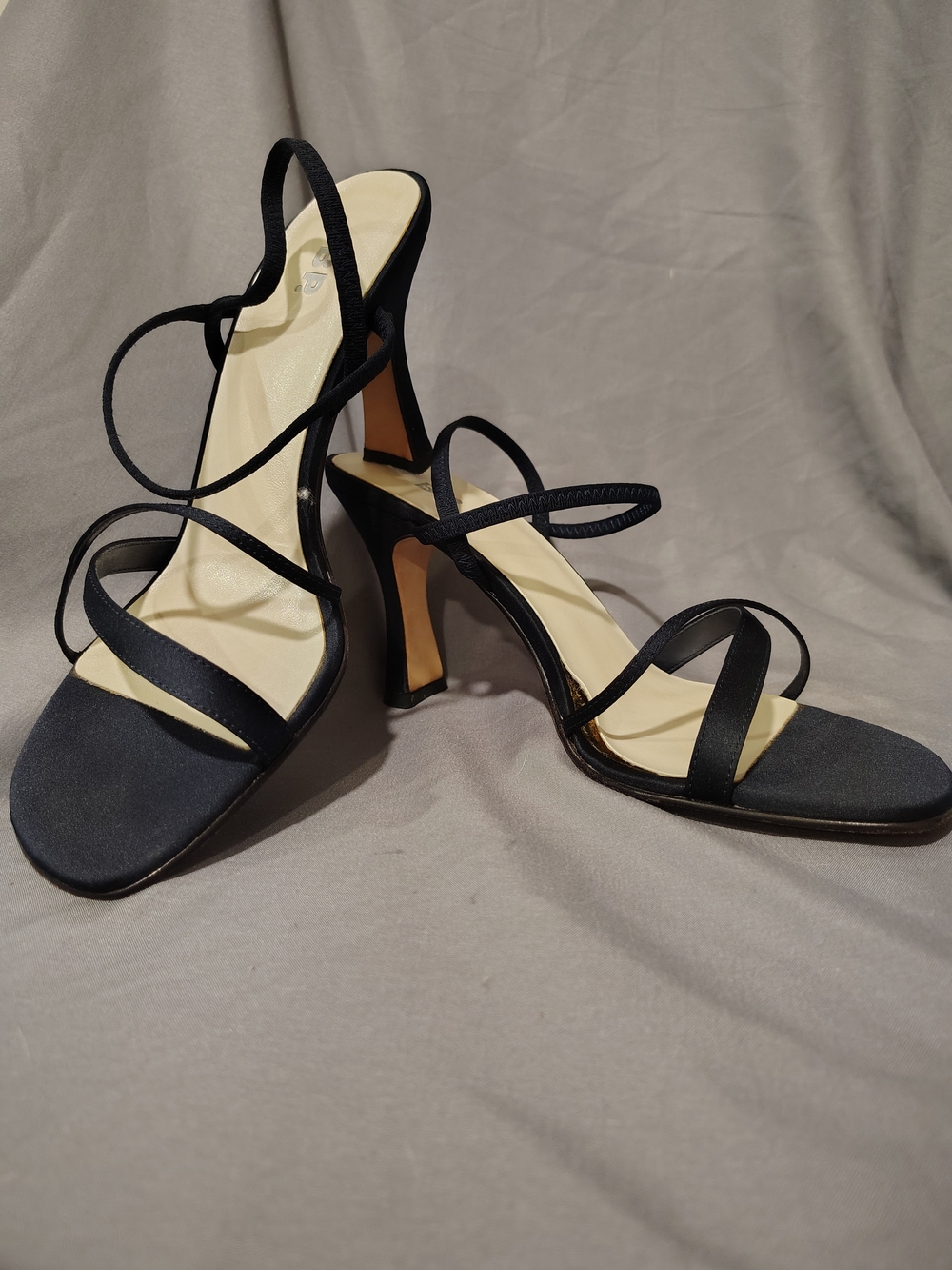 bp Black Strappy Slingback Heels
